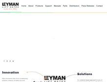Tablet Screenshot of leymanlift.com
